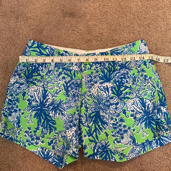 Lilly Pulitzer The Callahan Limeade Print Shorts Women’s Size 00 - Picture 5 of 8